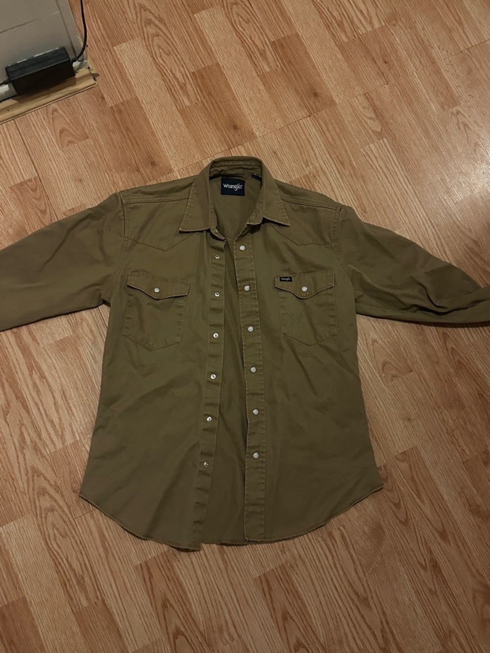 Wrangler khaki Western Snap Shirt